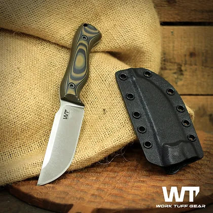 Work Tuff Gear Nomad Bushcrafter (K329) Satin finish Stinger Yellow Grip 3