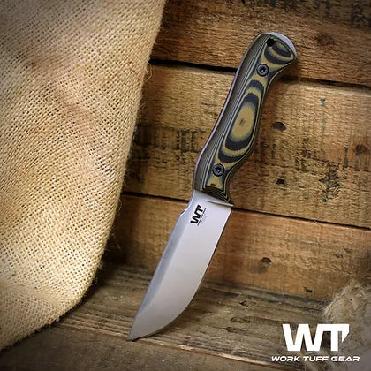 Work Tuff Gear Nomad Bushcrafter (K329) Satin finish Stinger Yellow Grip 1