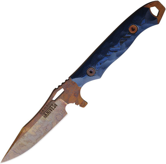 Dawson Knives Smuggler Black Blue G-10 Magnacut 1