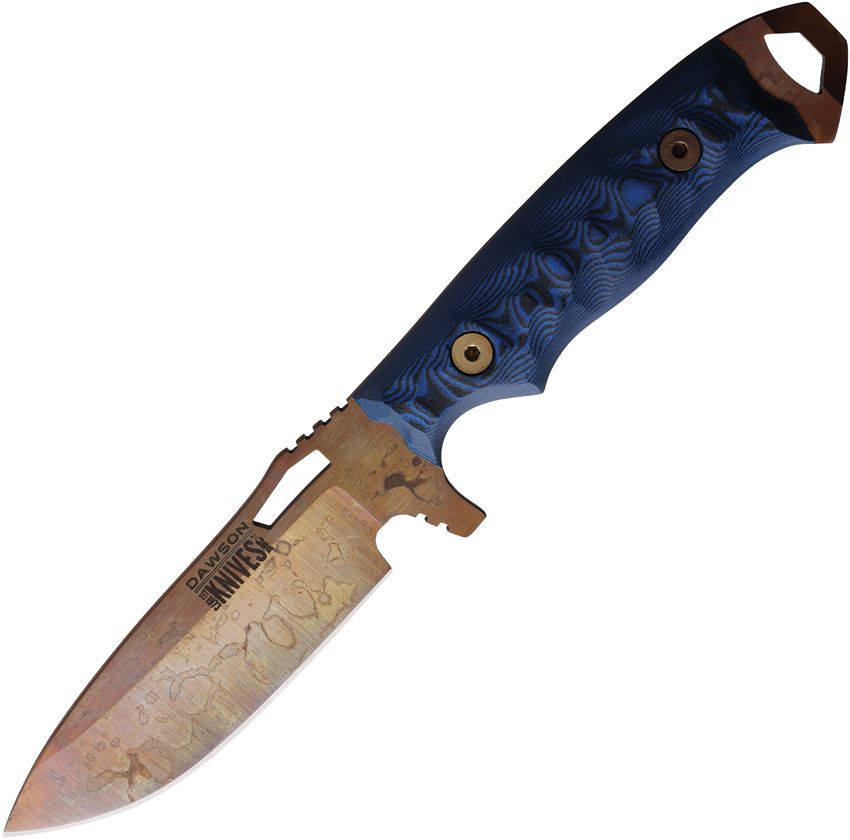 Dawson Knives Nomad Black Blue G-10 Magnacut