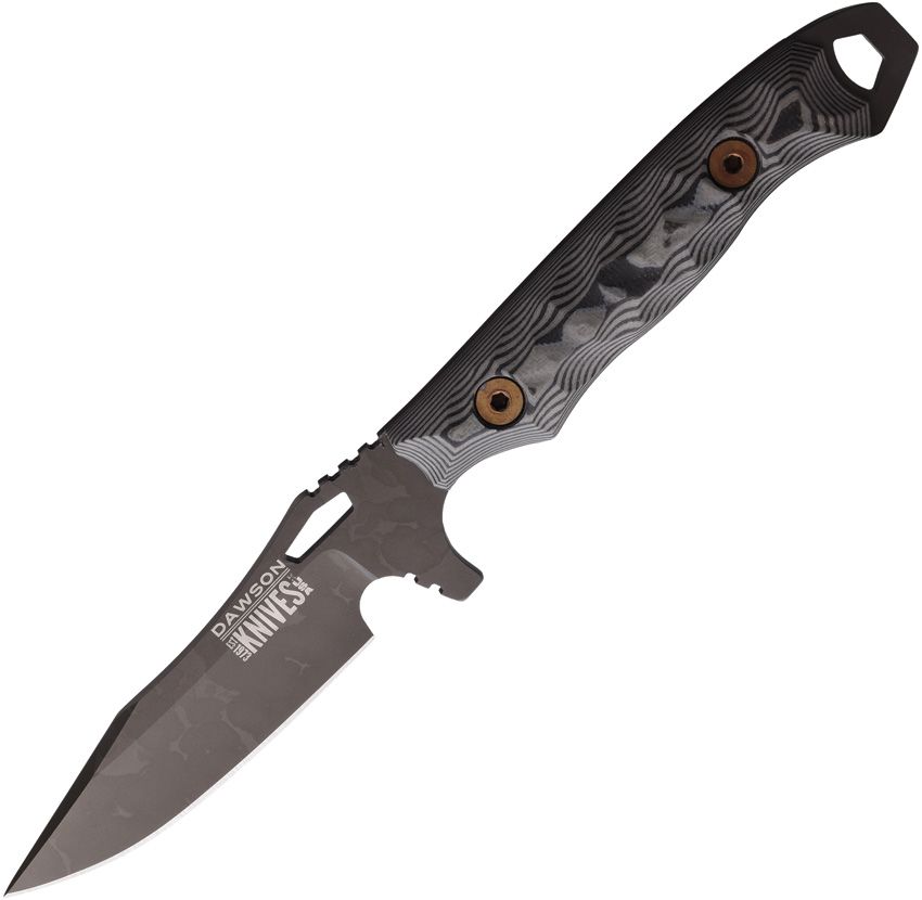 Dawson Knives Smuggler Black Gray G-10 Magnacut