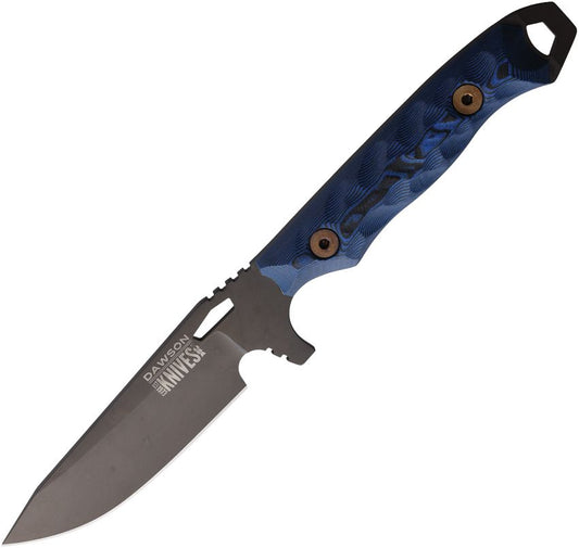 Dawson Knives Outcast Black Blue G-10 Magnacut 1