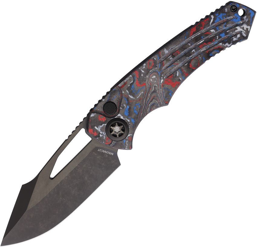 Heretic Knives Pariah Button Lock US Camo Carbon Fiber