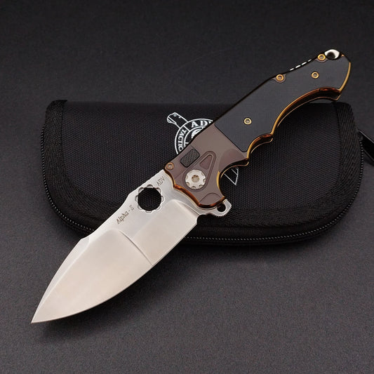 ADV Mini Alpha-S Bronze Gold, Black G-10 1