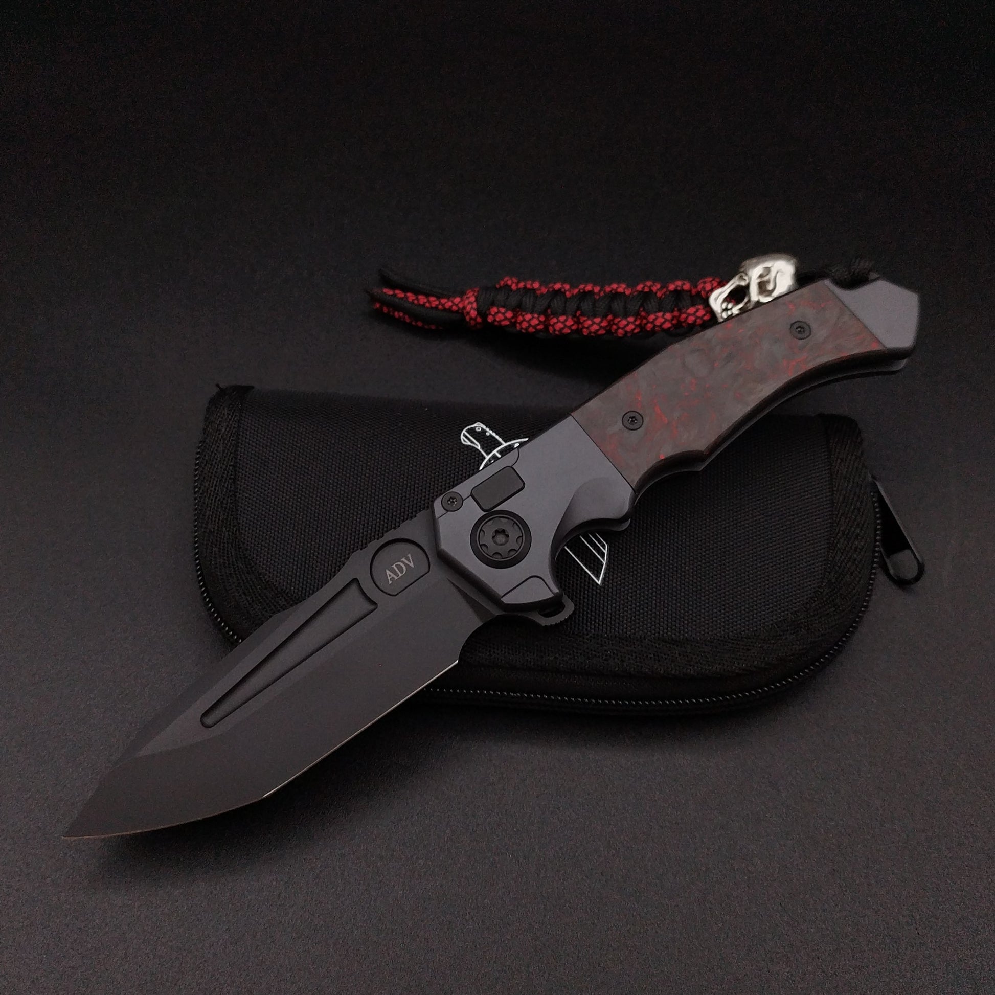 ADV Ronin All Black Titan, Red Black Carbon Fiber 1