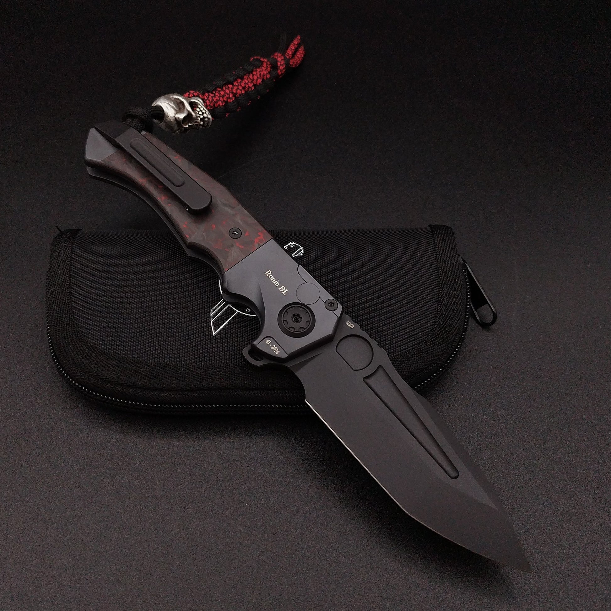 ADV Ronin All Black Titan, Red Black Carbon Fiber 2