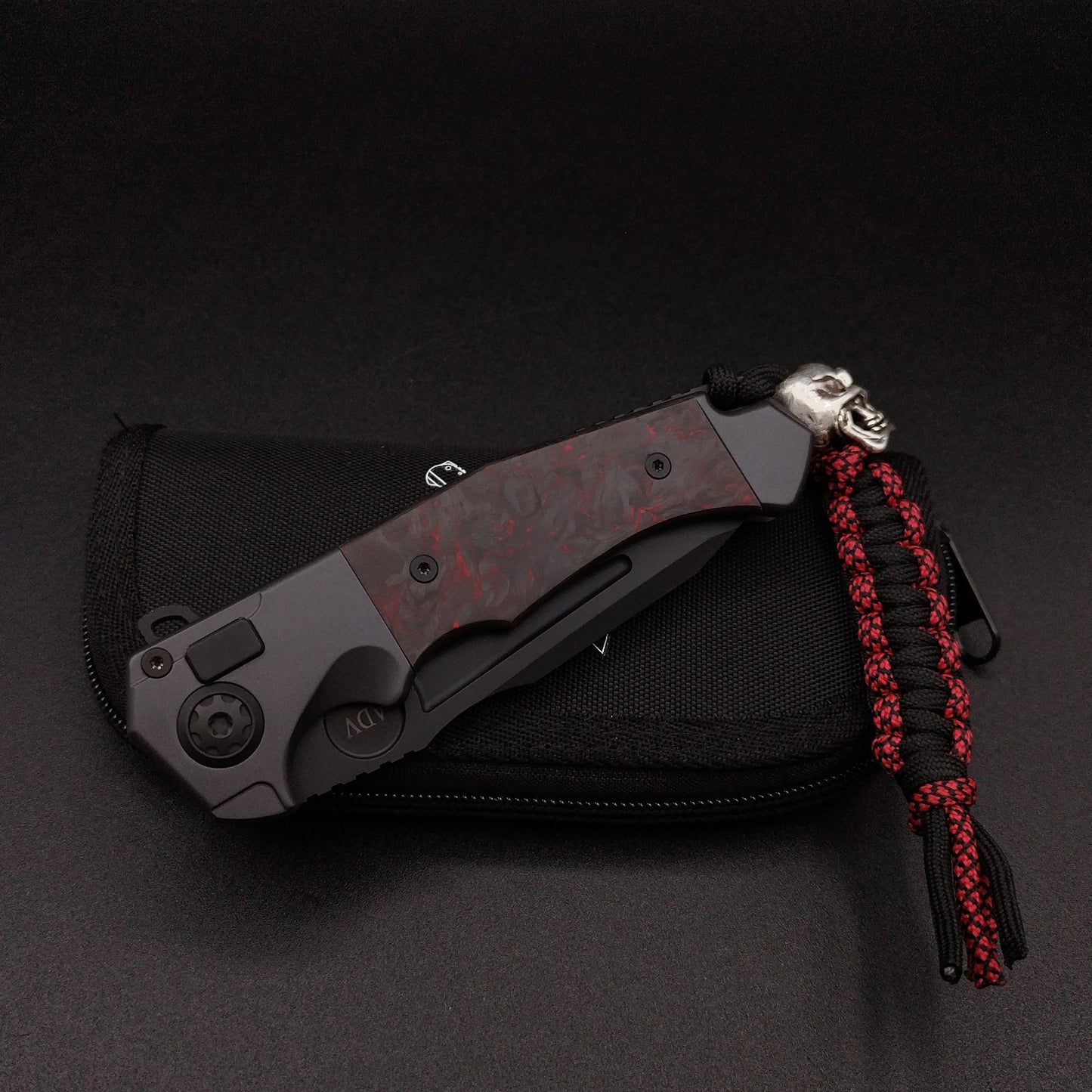 ADV Ronin All Black Titan, Red Black Carbon Fiber 4