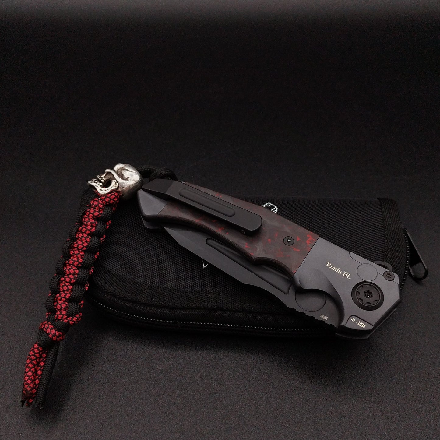 ADV Ronin All Black Titan, Red Black Carbon Fiber 5