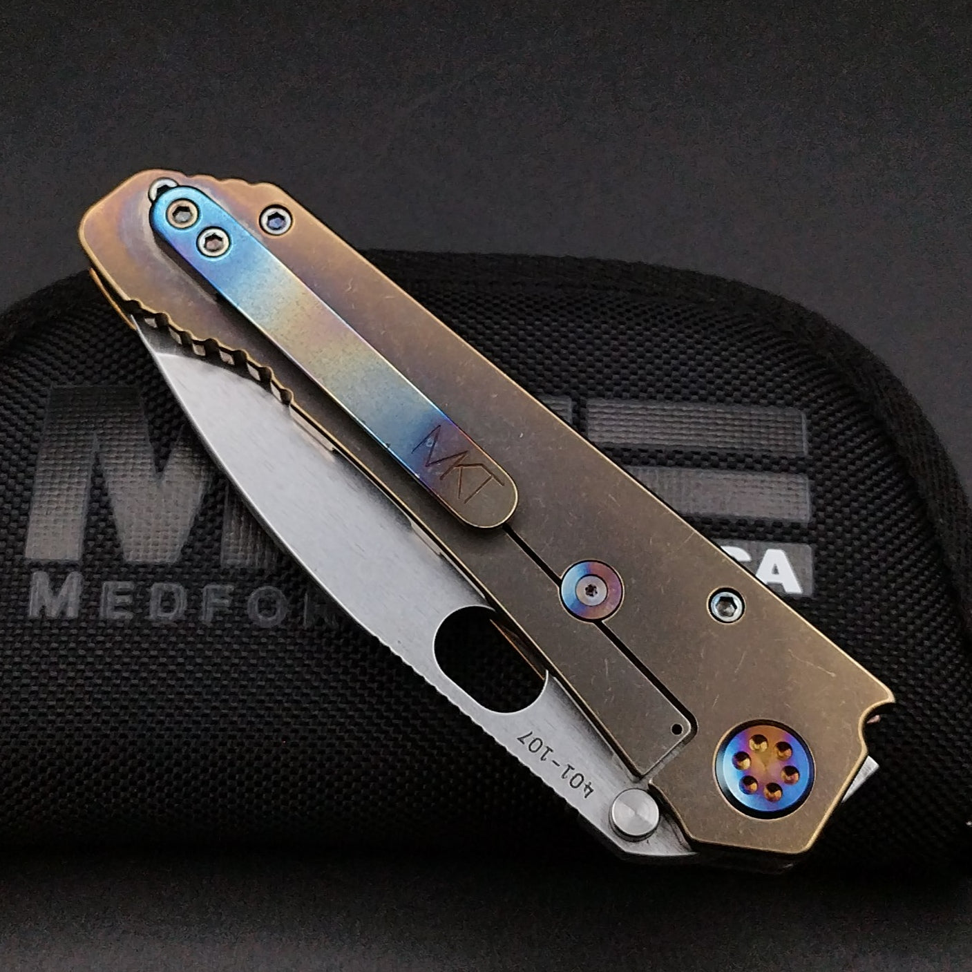 Medford 187 DP, Tumbled Blade, Bronze Handles 4