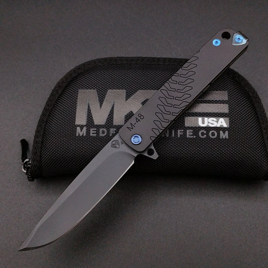 Medford M-48 Black with Blue Hardware 1