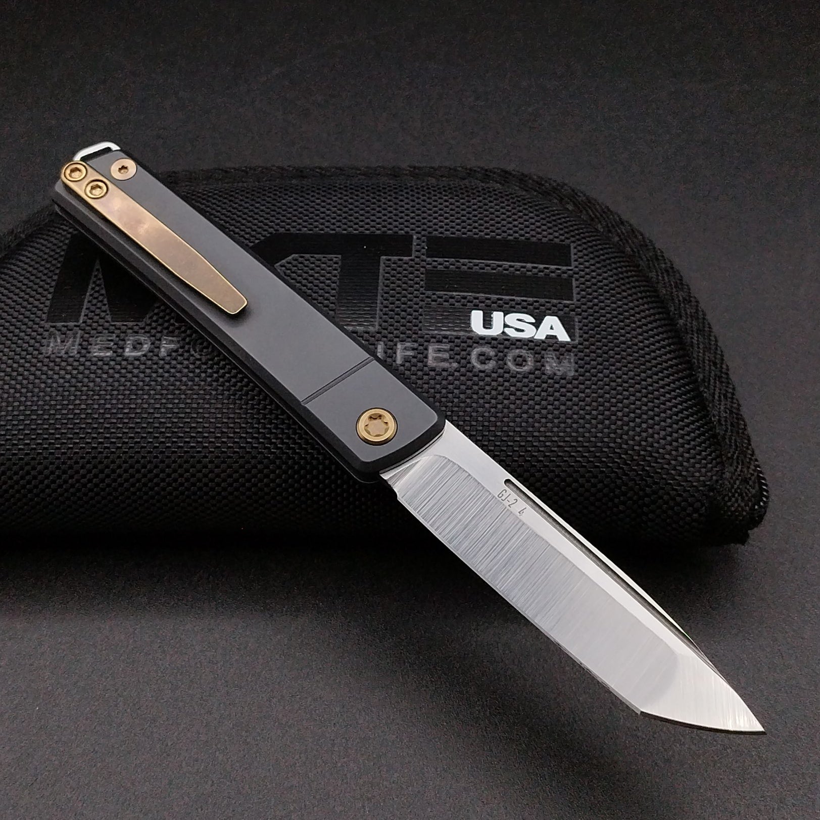 Medford Gentleman Jack, Tumbled Tanto, DLC Handle 2