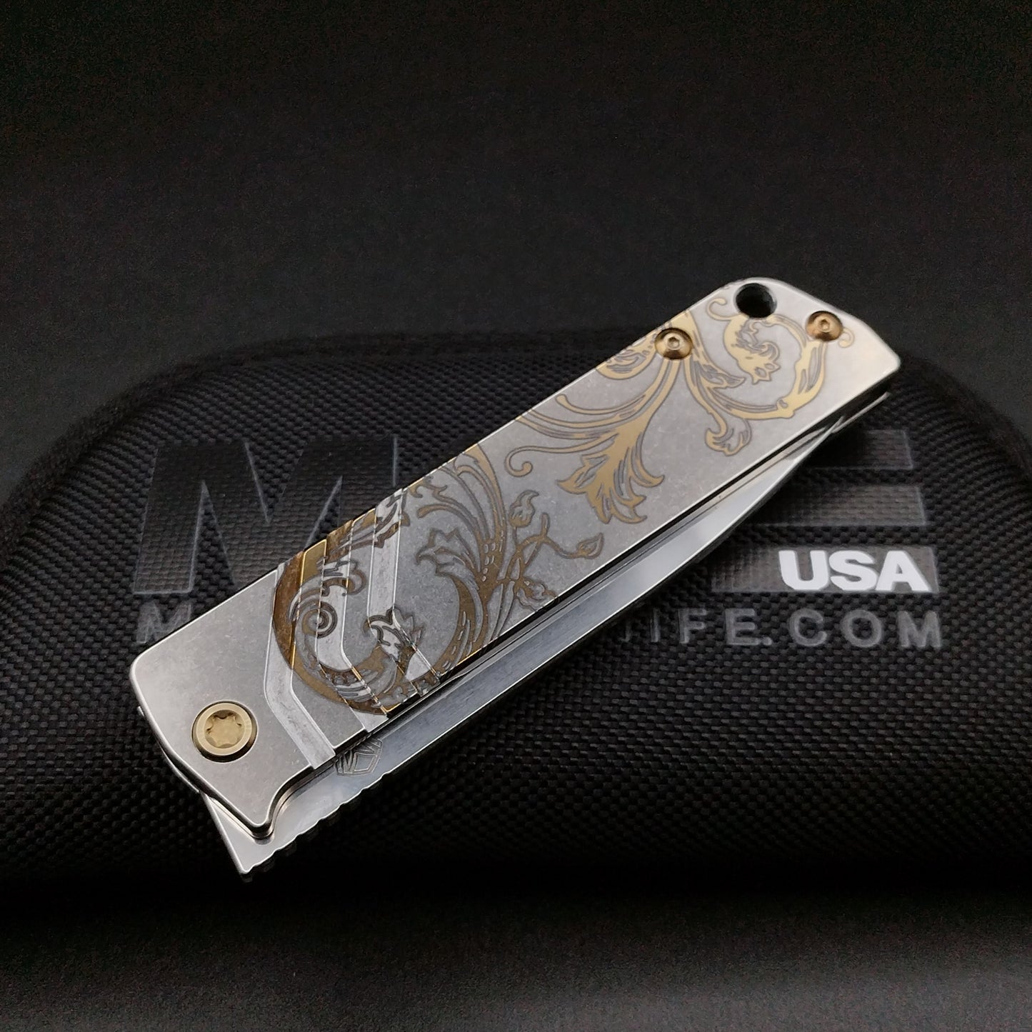 Medford The Antik, Tanto Blade, Bronze Filigree Handles, Bronze HW 3