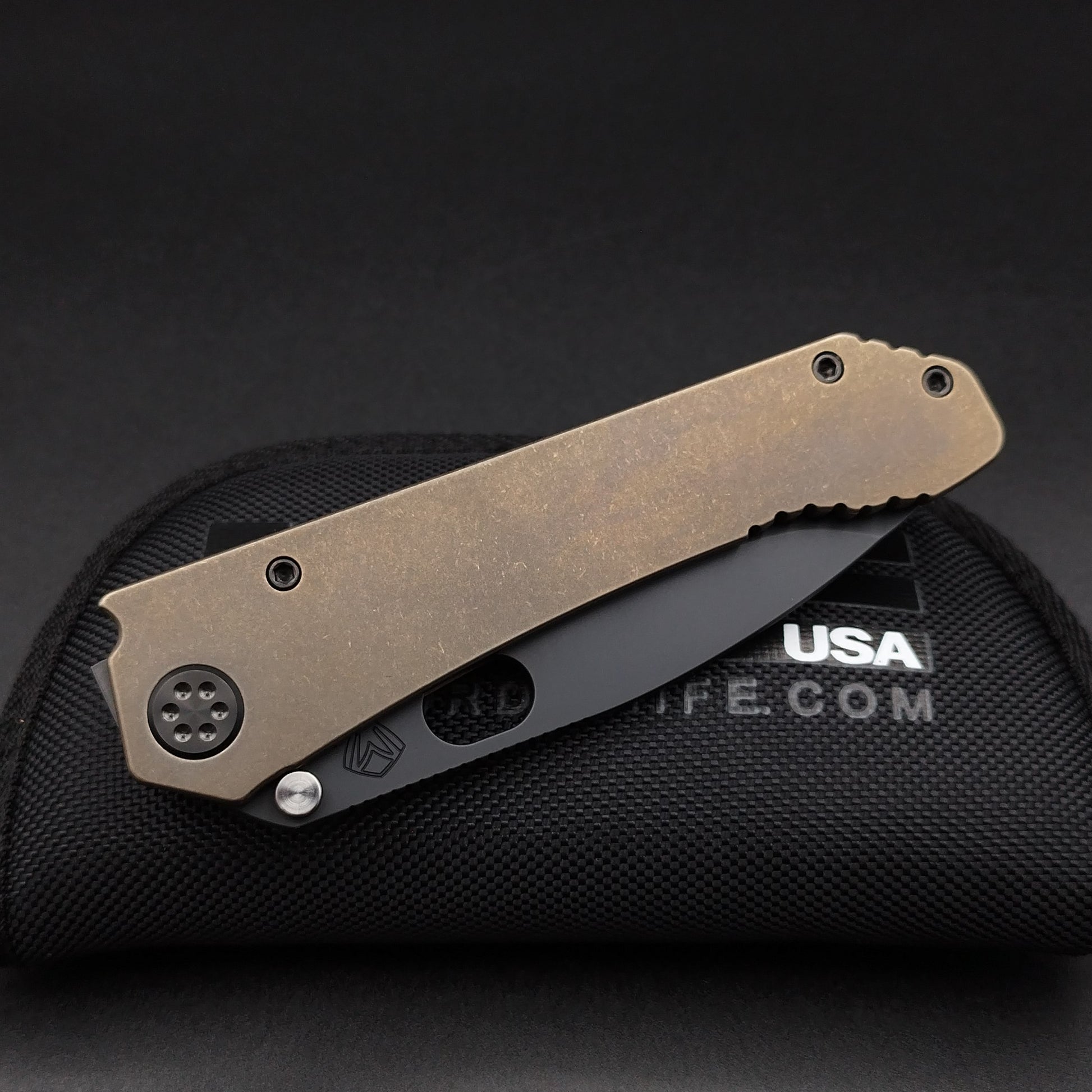 Medford 187 DP, DLC Blade, Bronze Handles 3