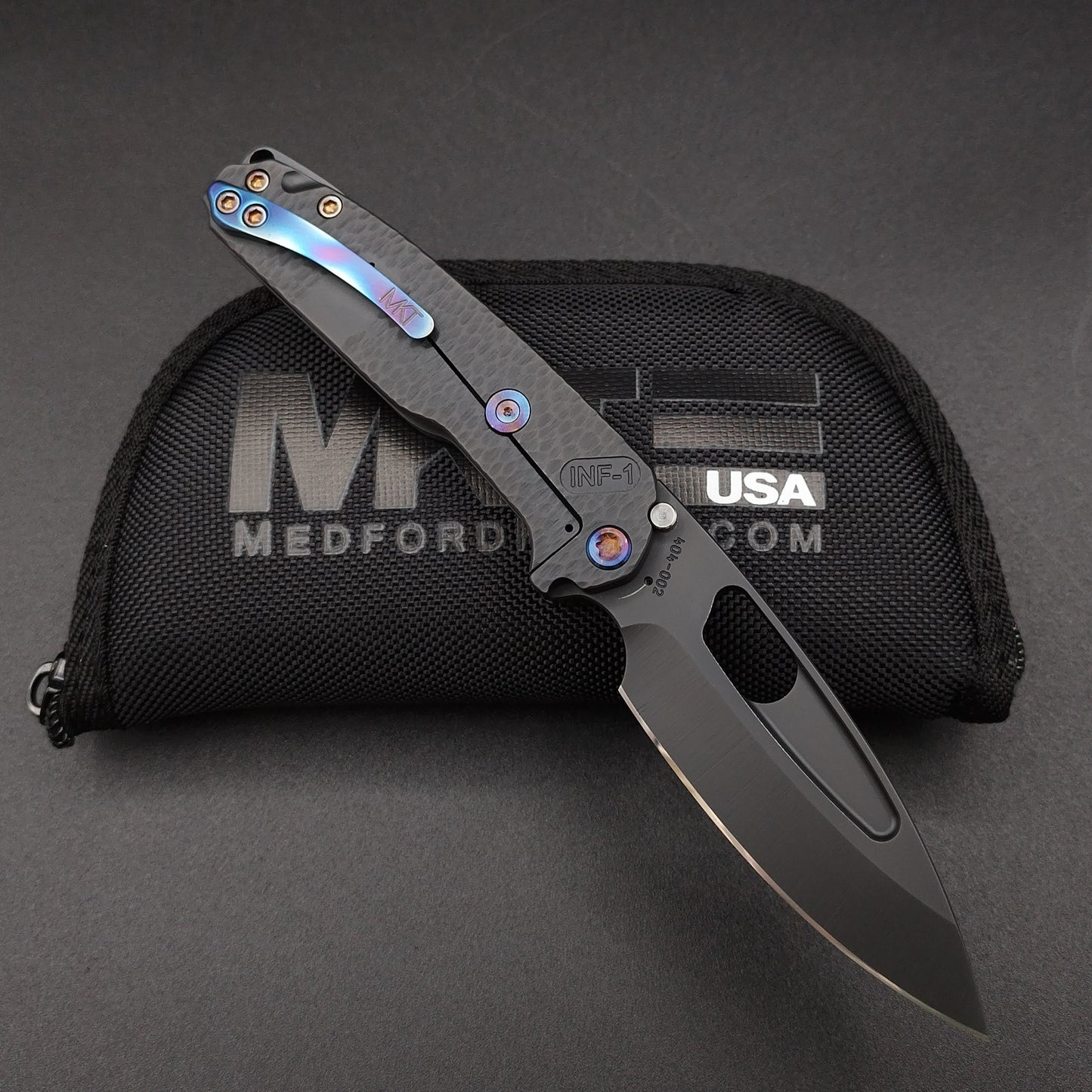 Medford Infraction Framelock, Black DLC Cobblestone 2