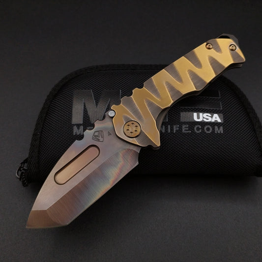 Medford Praetorian Genesis T, Vulcan Tanto Blade, Bronze Lazy River 1