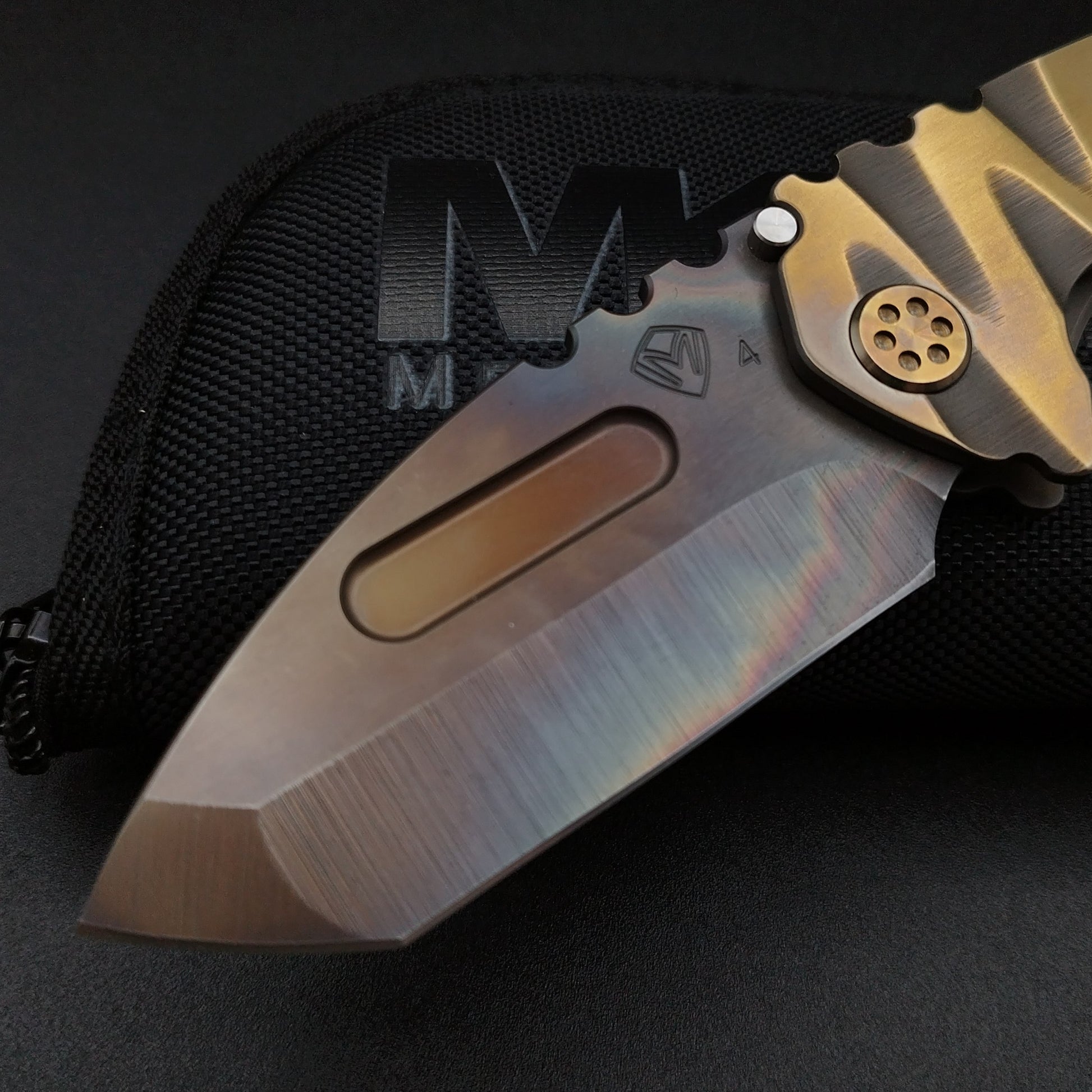 Medford Praetorian Genesis T, Vulcan Tanto Blade, Bronze Lazy River 4