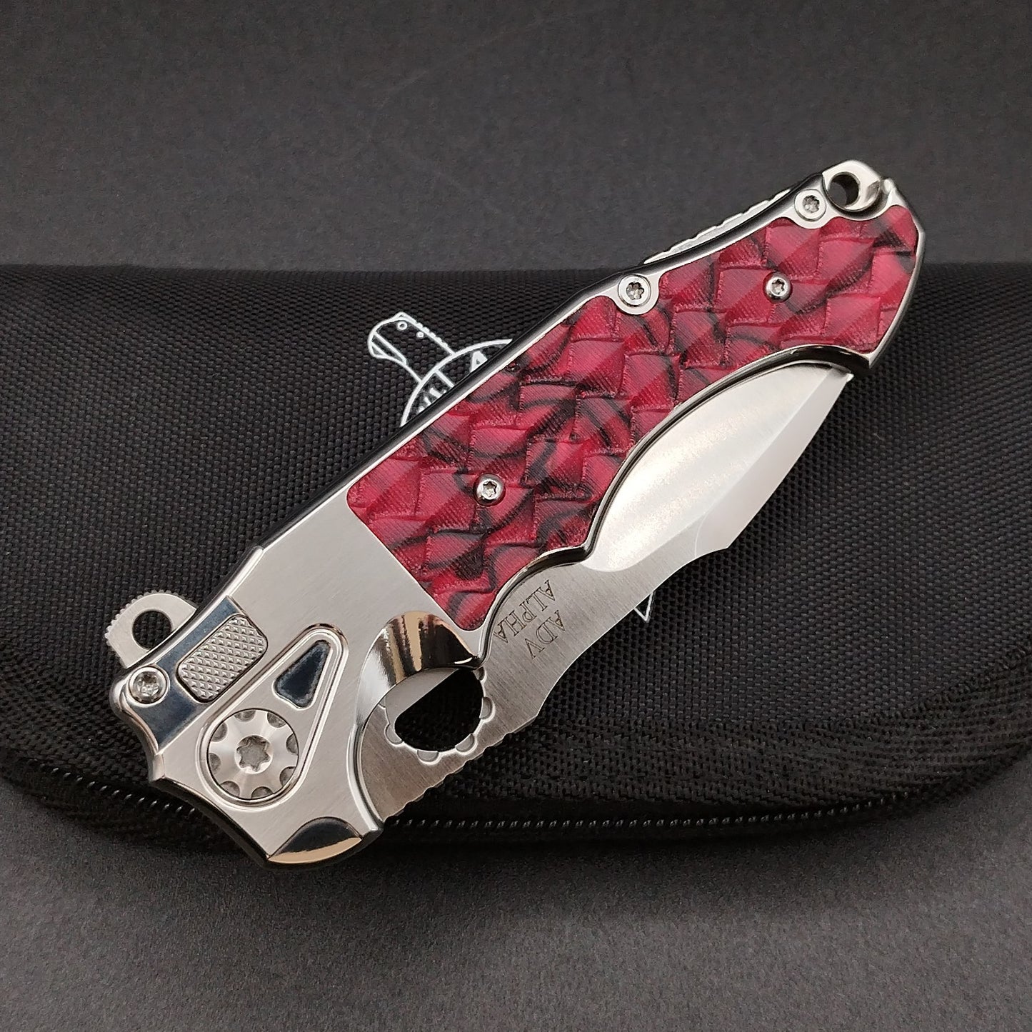 ADV Mini Alpha-S Satin, Red G-10 Dragon Skales 3