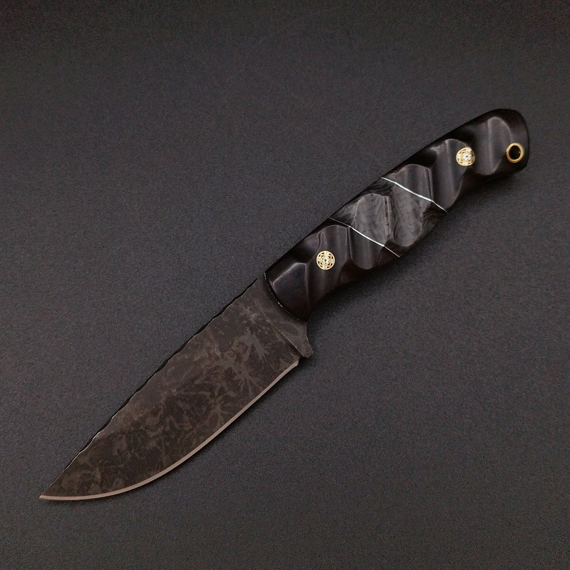 Sea Sick Blades Fieldcraft African Black Wood G10 Carbon Fiber 2