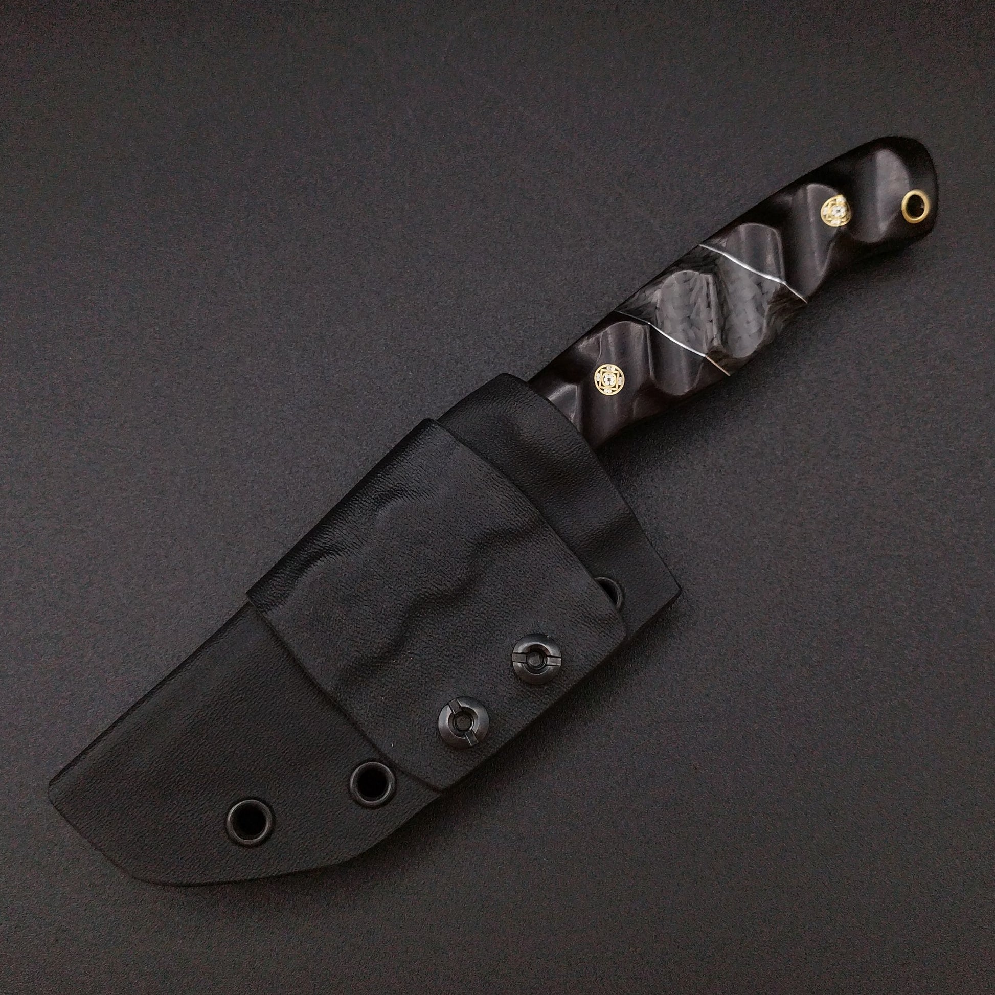 Sea Sick Blades Fieldcraft African Black Wood G10 Carbon Fiber 6