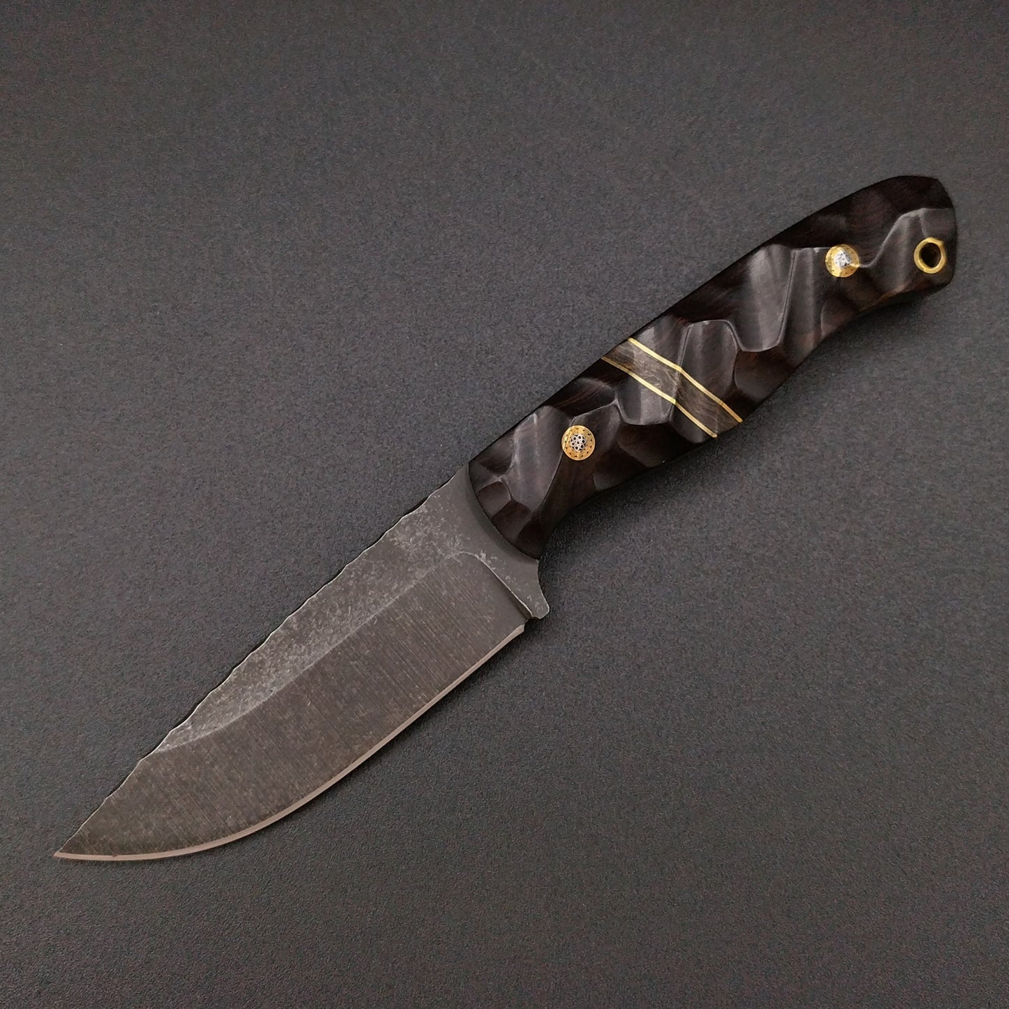 Sea Sick Blades Fieldcraft African Black Wood G10 Carbon Fiber 2