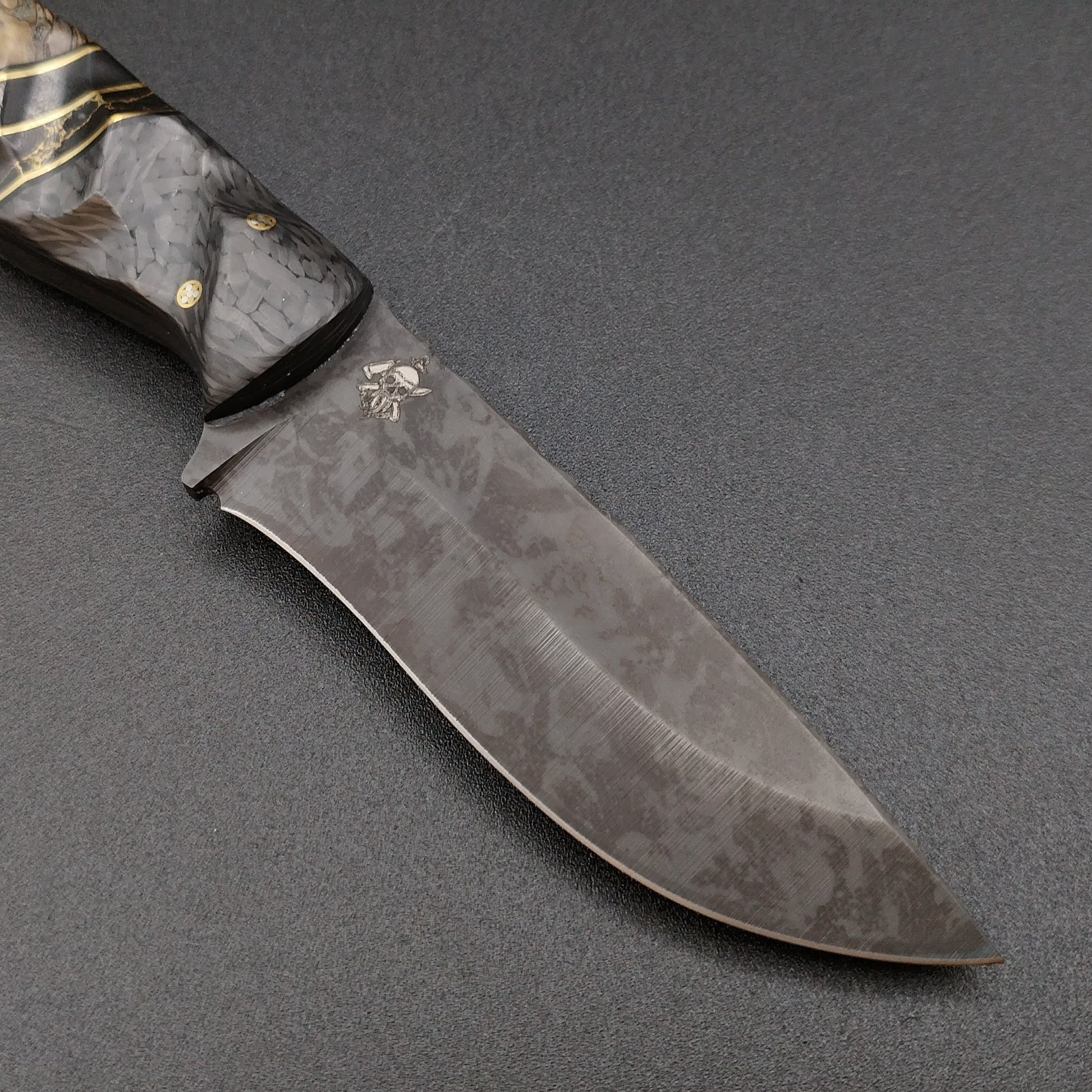 Sea Sick Blades Skinner Carbon Fiber Onyx Spalted Mahogany 4