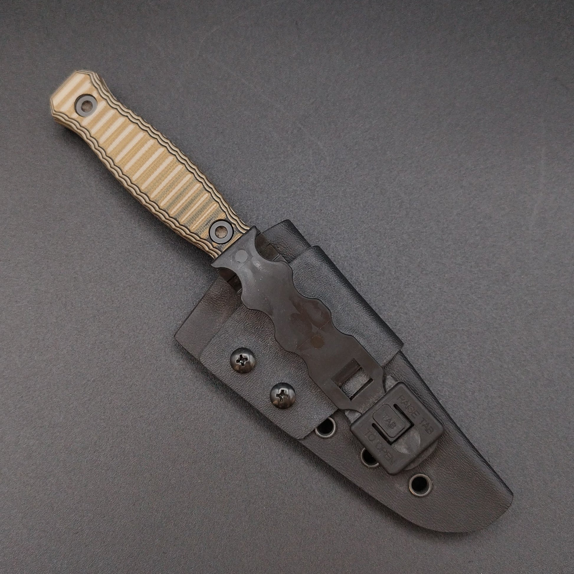 Sea Sick Blades Sea Sykes Coyote Tan Black G10, Glock FDE 5