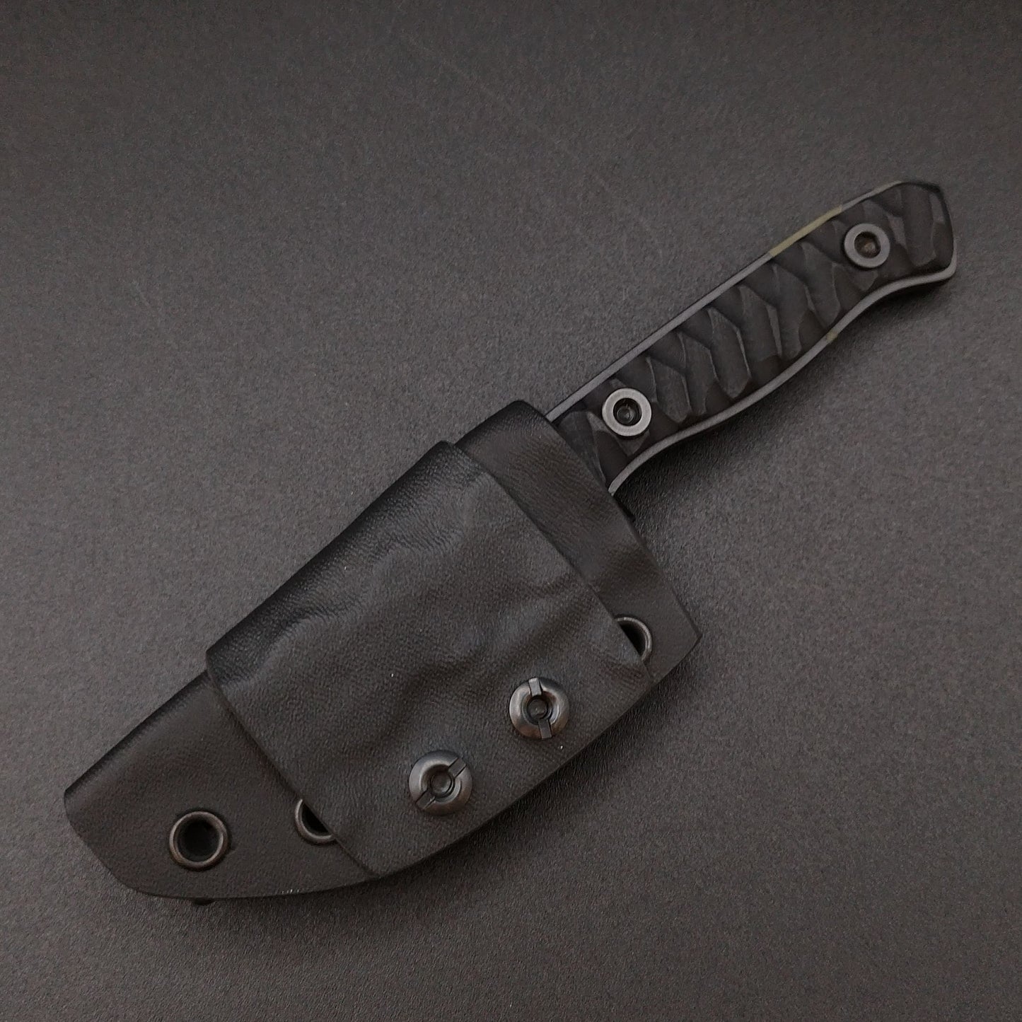 Sea Sick Blades Micro Skinner Black G10, Camo Cerekote 4