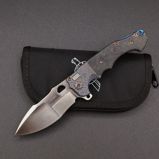 ADV Mini Alpha-S Blue, Gold Laser Art, Carbon Fiber 1