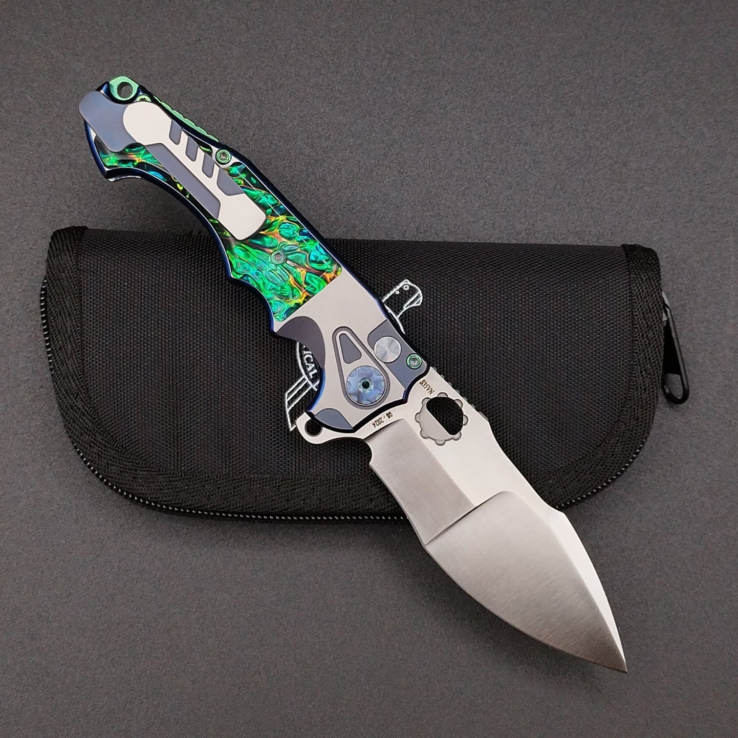 ADV Mini Alpha-S Satin and Blue, Blue and Green Inlays 2