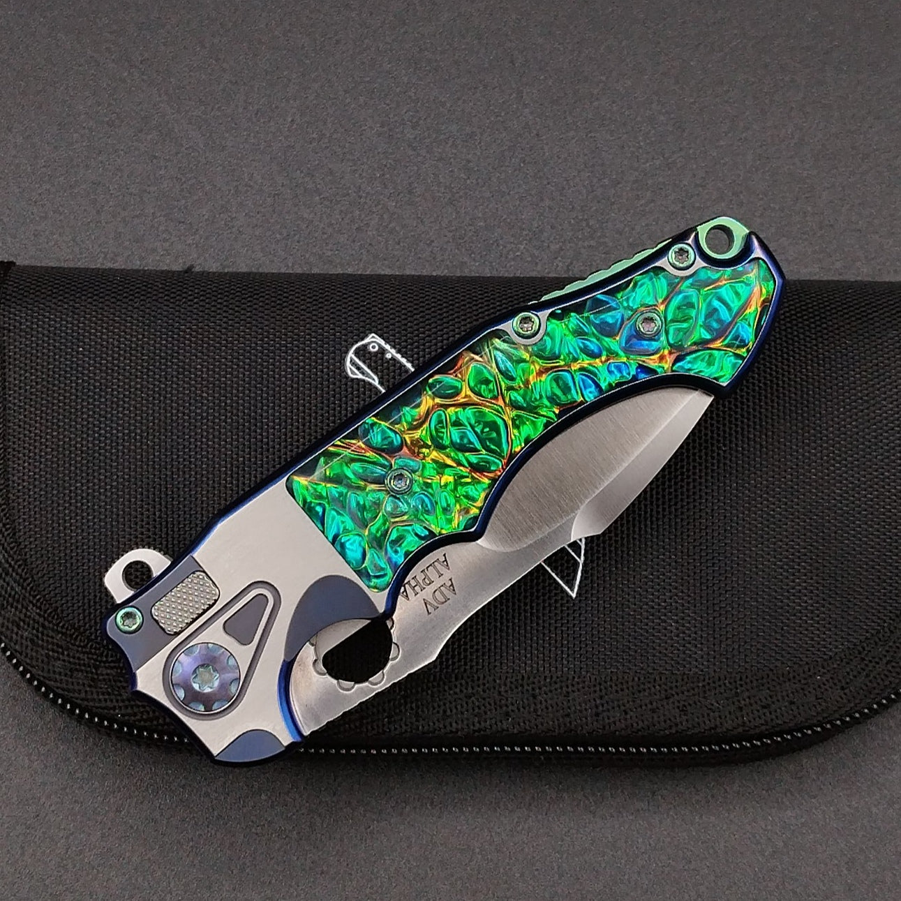 ADV Mini Alpha-S Satin and Blue, Blue and Green Inlays 3