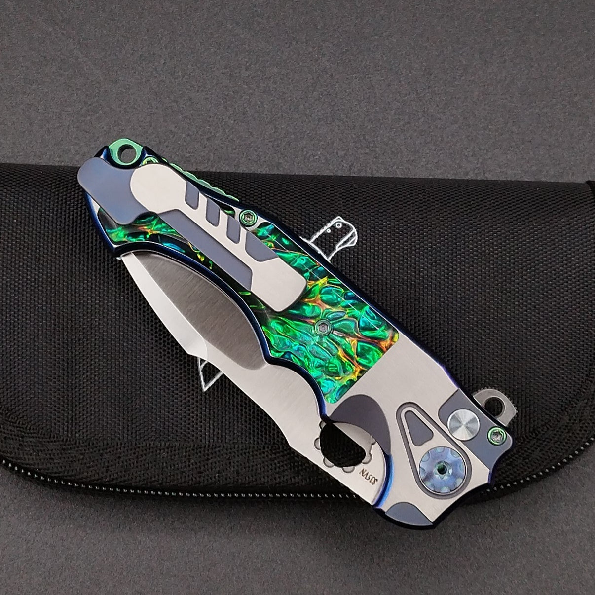 ADV Mini Alpha-S Satin and Blue, Blue and Green Inlays 4