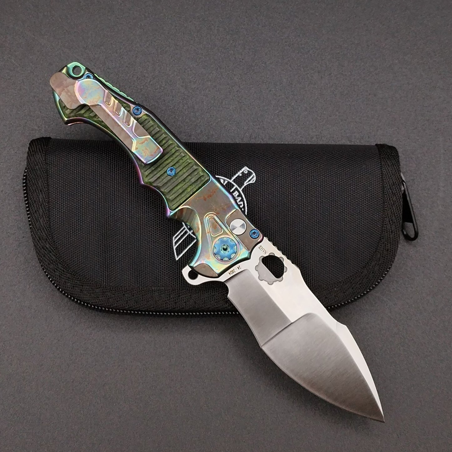 ADV Mini Alpha-S Acid Rain Green Fluted Carbon Fiber 2