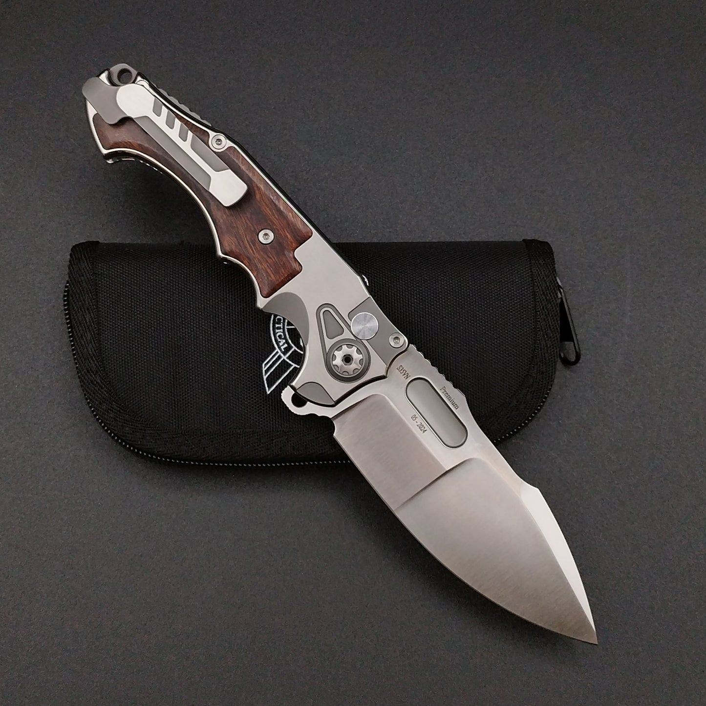 ADV Pitboss 3 Satin Wood Inlays Titanium 2