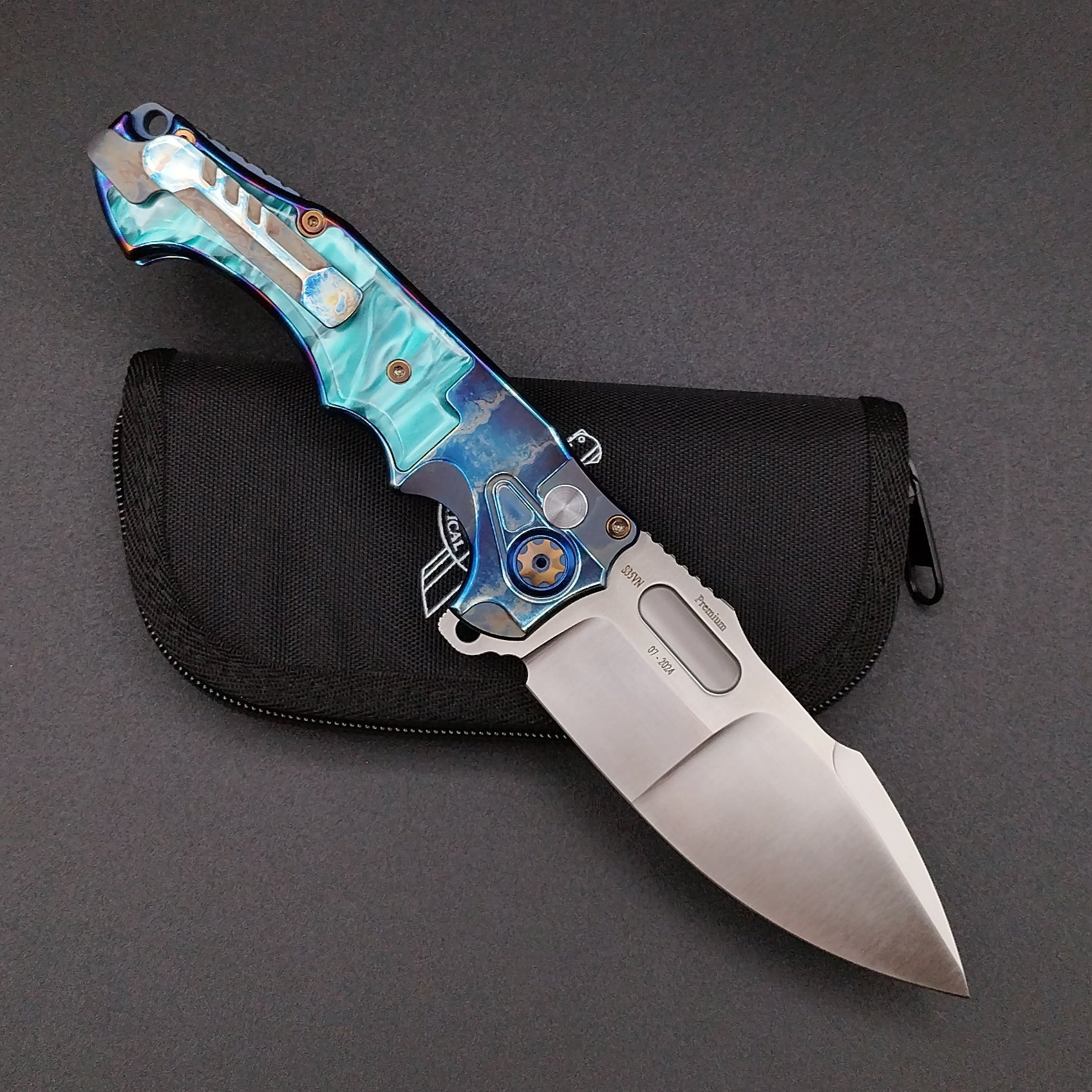 ADV Pitboss 3 Acid Rain Teel Inlay Titanium 2