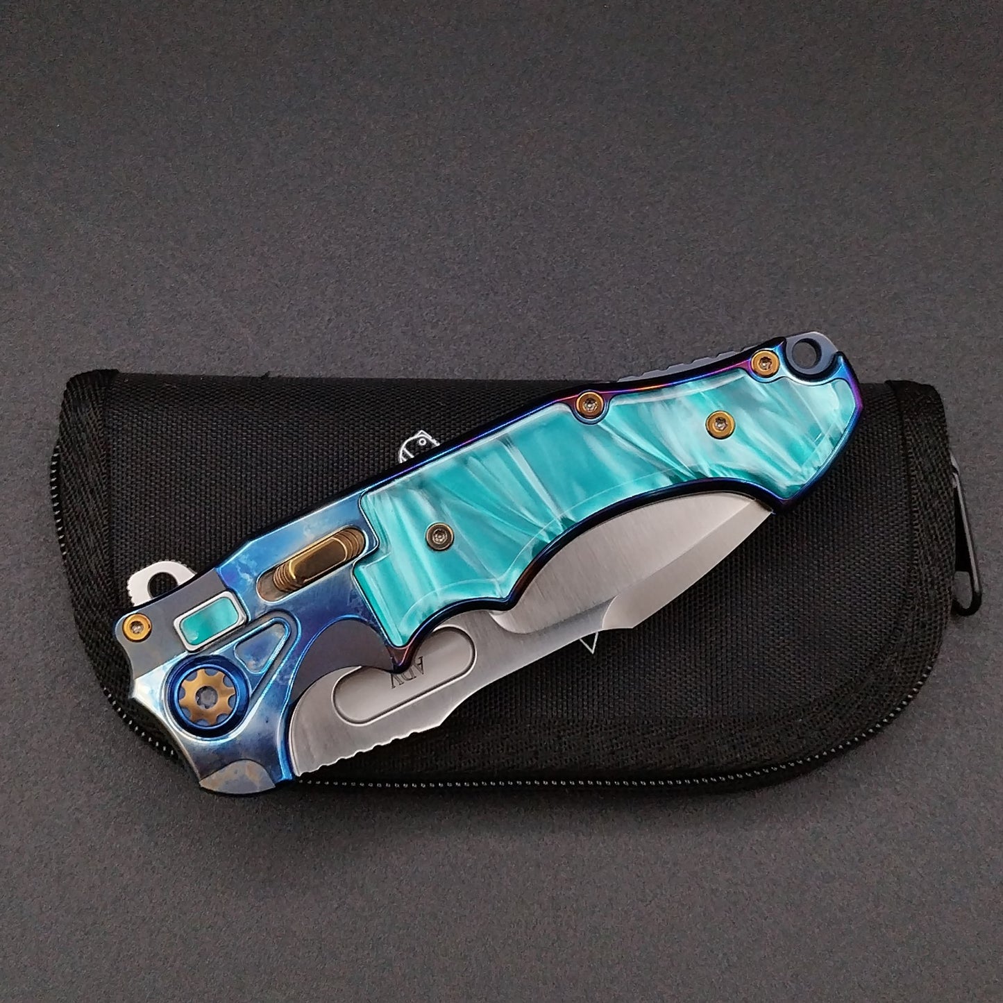 ADV Pitboss 3 Acid Rain Teel Inlay Titanium 3