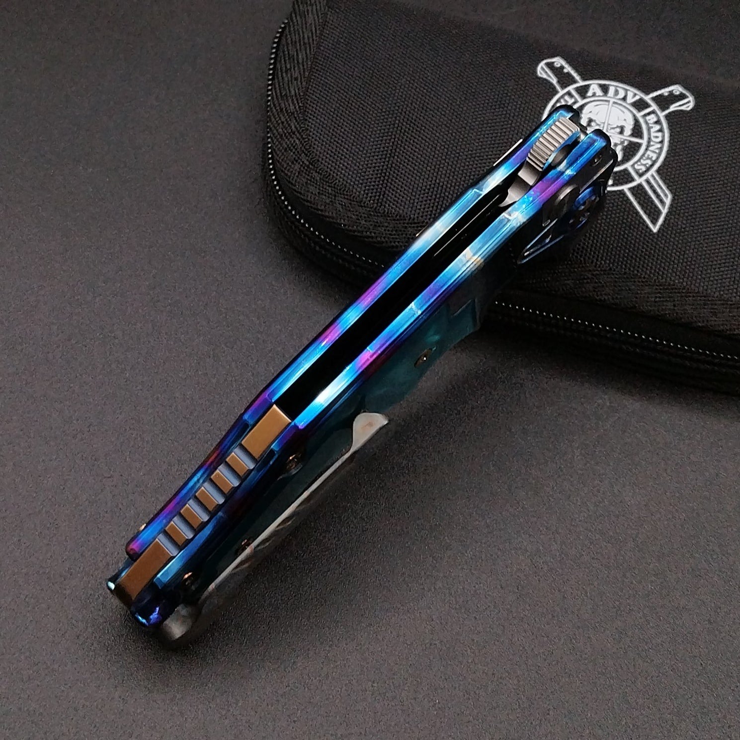 ADV Pitboss 3 Acid Rain Teel Inlay Titanium 5