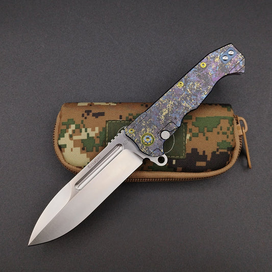 ADV Crusher Titanium Dazzle Finish, Laser Art 1