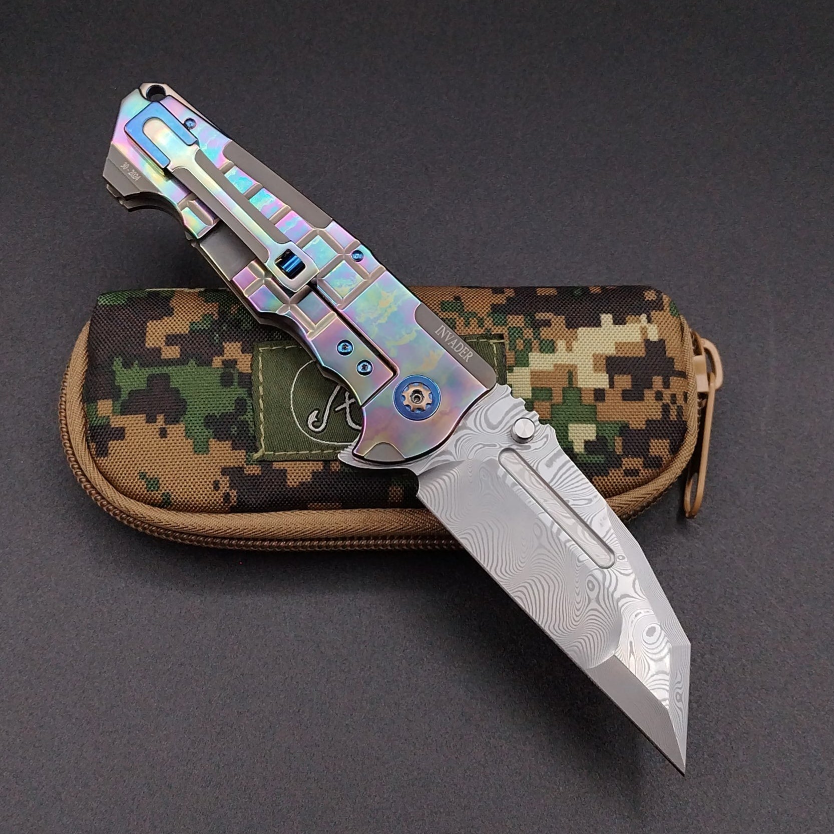 ADV Invader Custom, Acid Rain fragged, Damascus 2