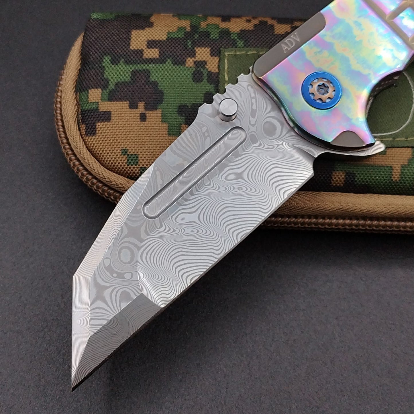 ADV Invader Custom, Acid Rain fragged, Damascus 3