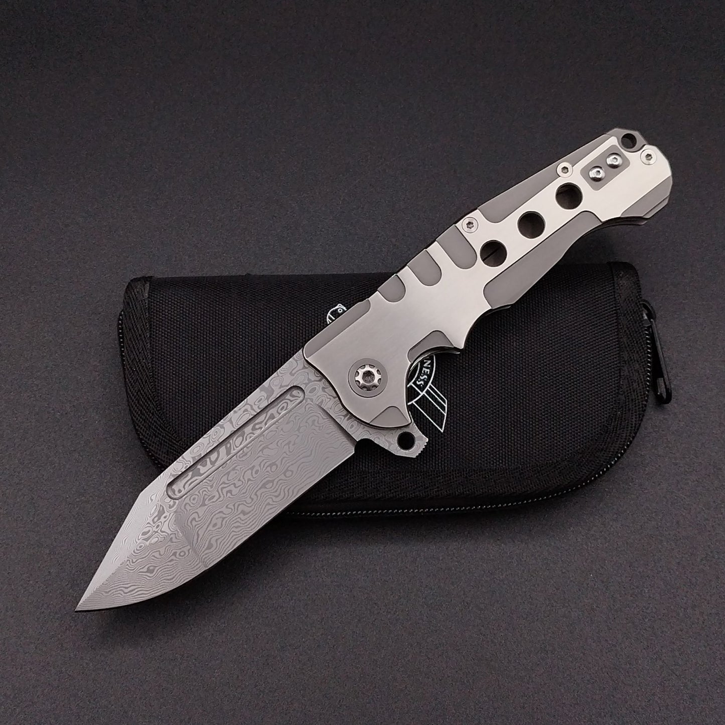 ADV Tracker Custom, Satin, Damascus 1