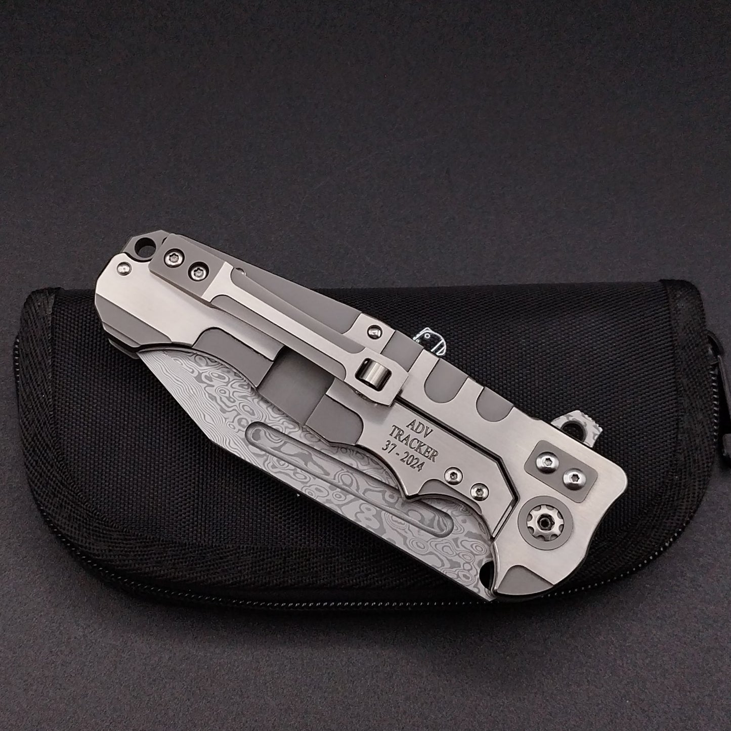 ADV Tracker Custom, Satin, Damascus 6