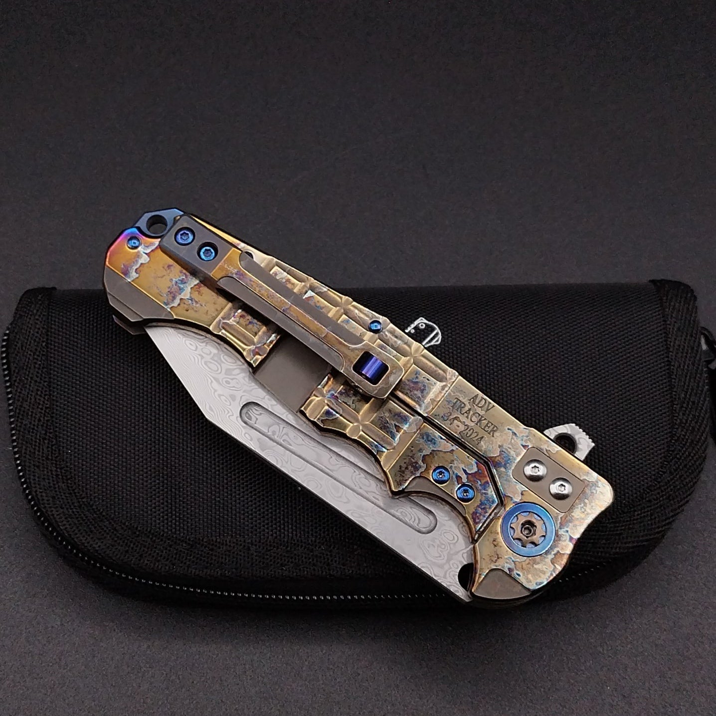 ADV Tracker Custom, Acid Rain fragged, Damascus 6