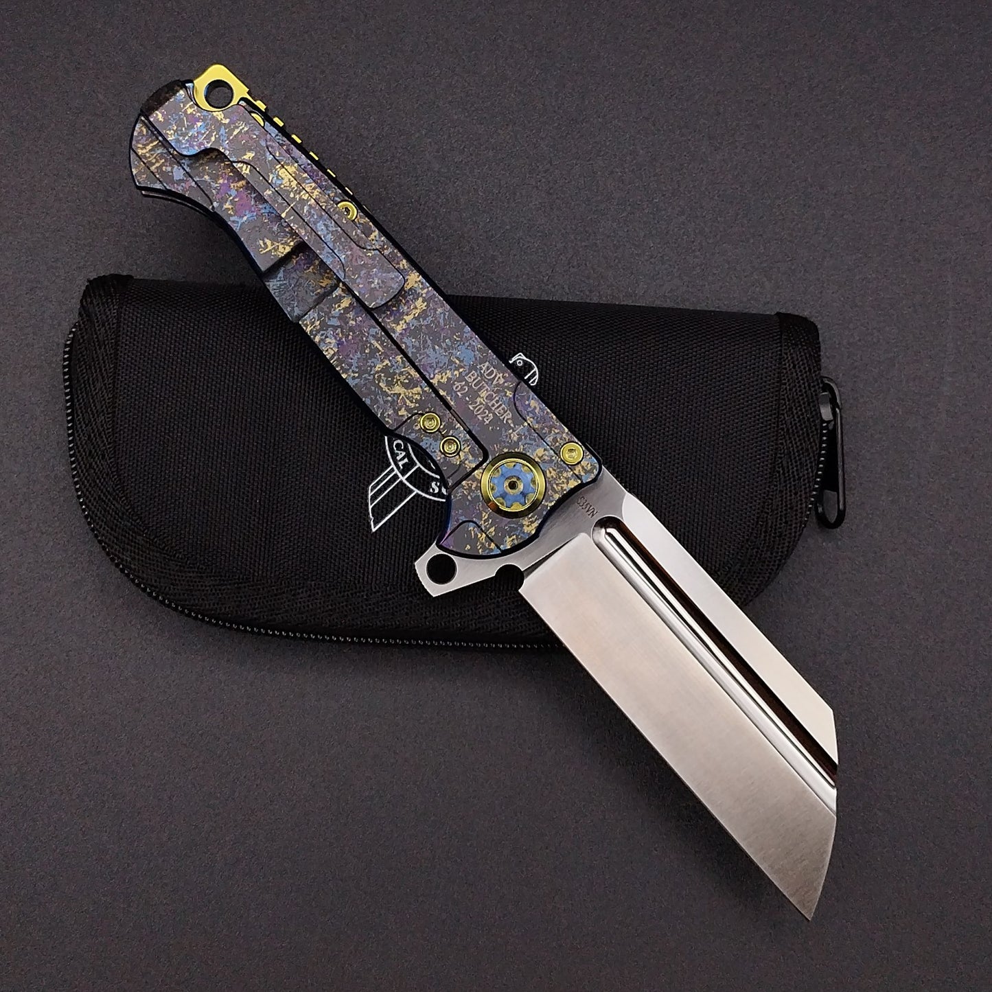 ADV Butcher Titanium Dazzle Finish, Laser Art 2