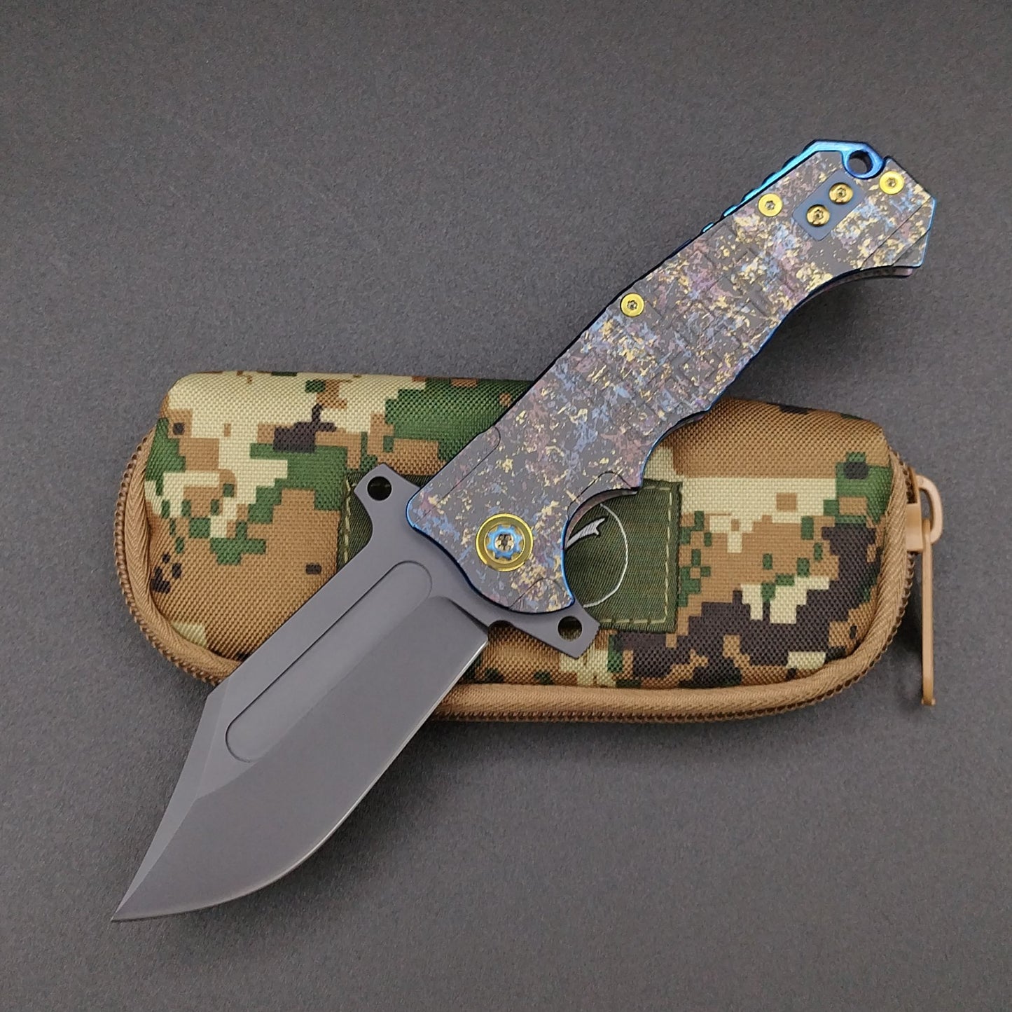 ADV Badlands Bowie Dazzle Finish Laser Art 1