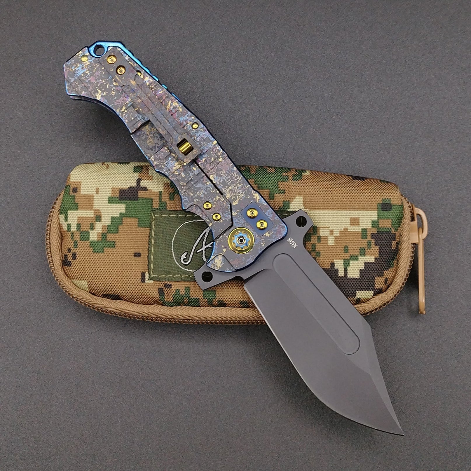 ADV Badlands Bowie Dazzle Finish Laser Art 2