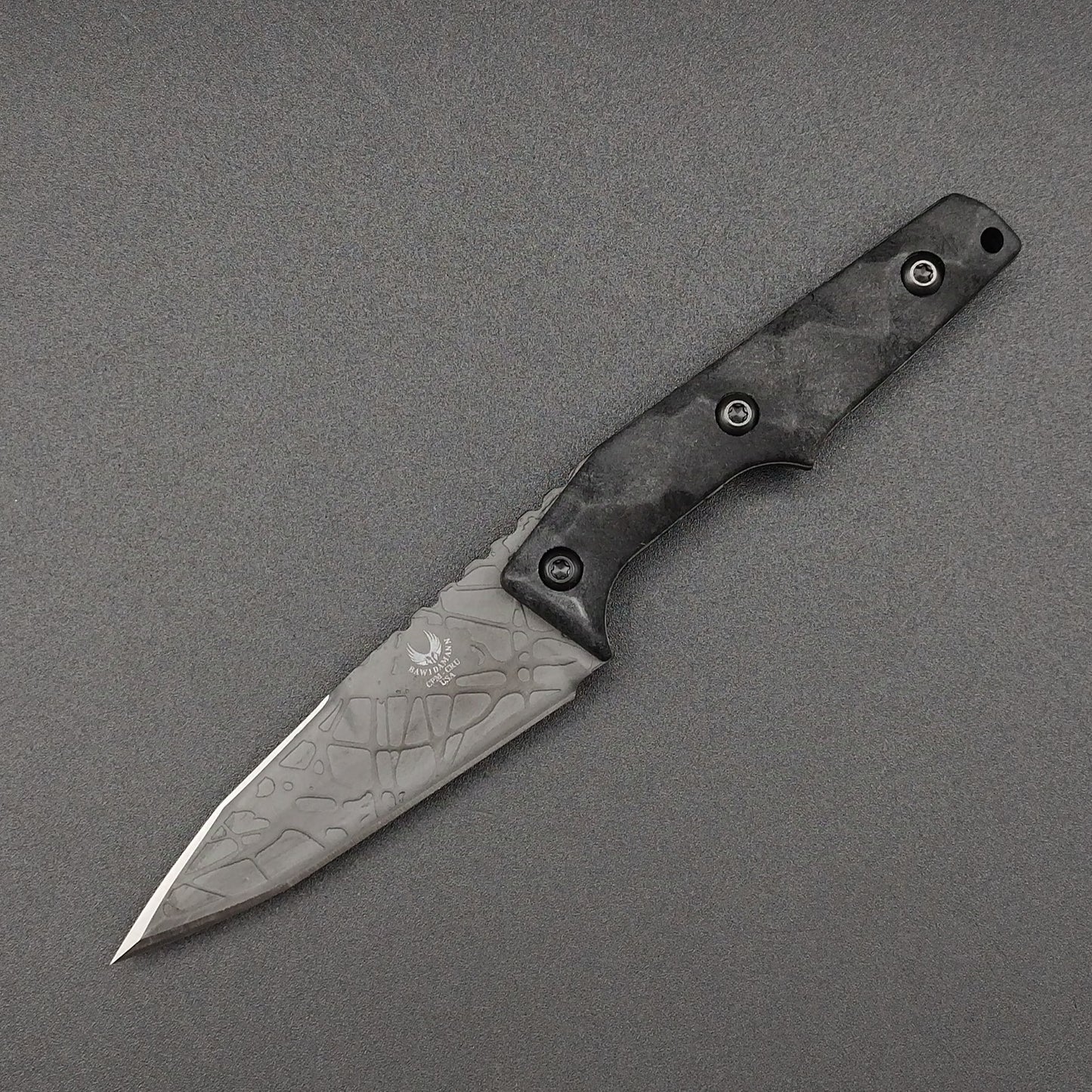 Bawidamann Blades Thick Huginn (acid etched Gotham Gaphite top edge) 1