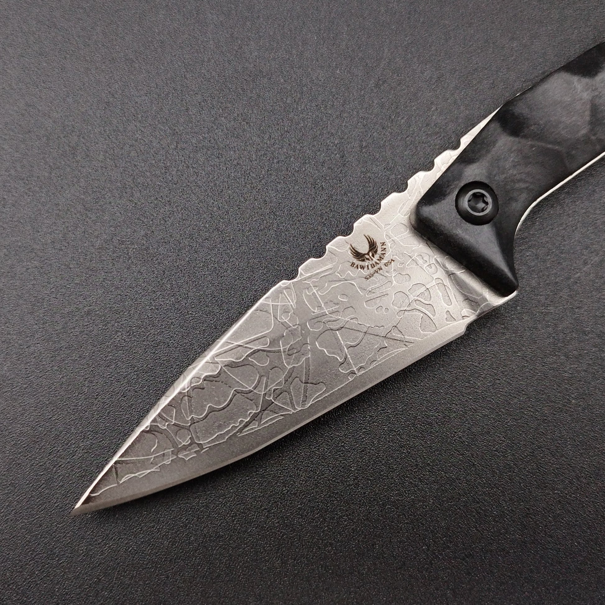 Bawidamann Blades Original Muninn Slicer S35VN (acid etched quicksilver) 3