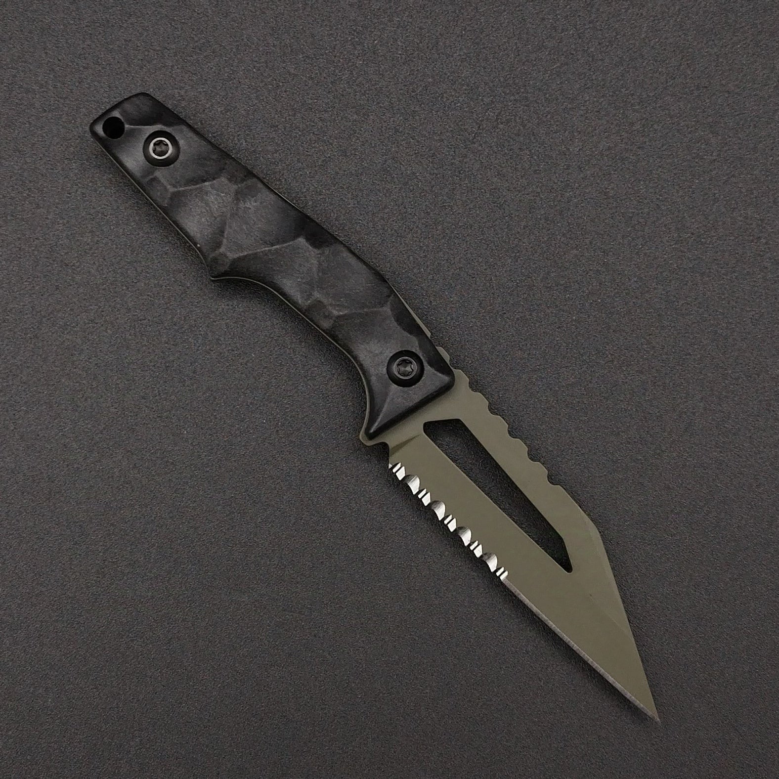 Bawidamann Blades STARK V2 SERRATED Olive Drab 2