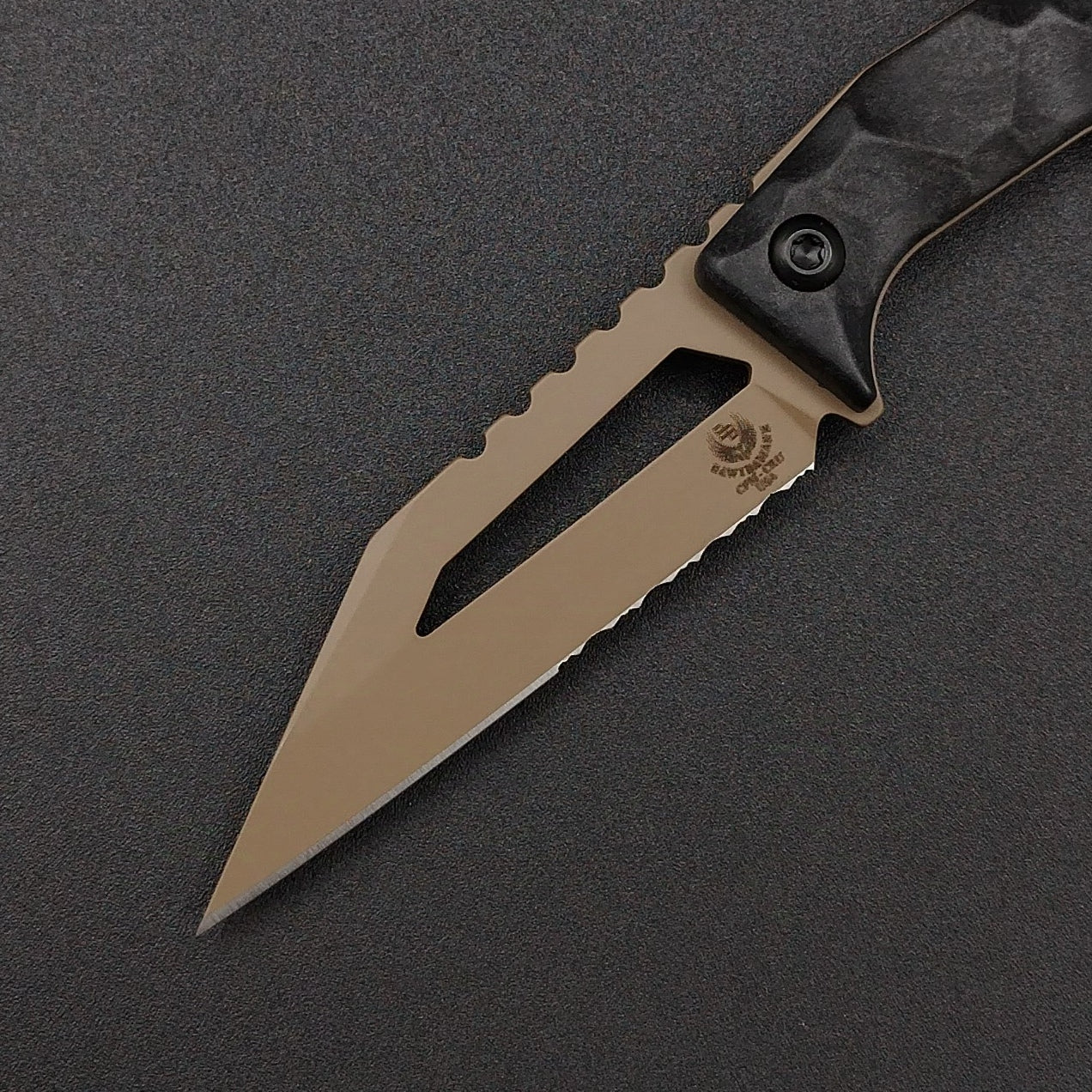 Bawidamann Blades STARK V2 SERRATED Flat Dark Earth 3