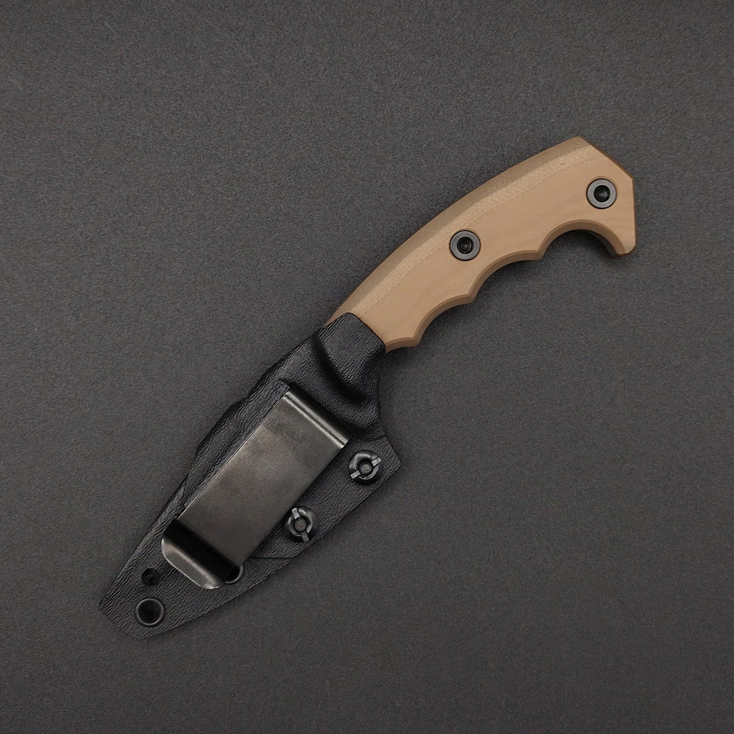 Half Face Blades HUMINT Dagger Coyote over Brown G10 5